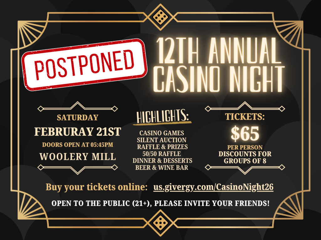 casino night postponed