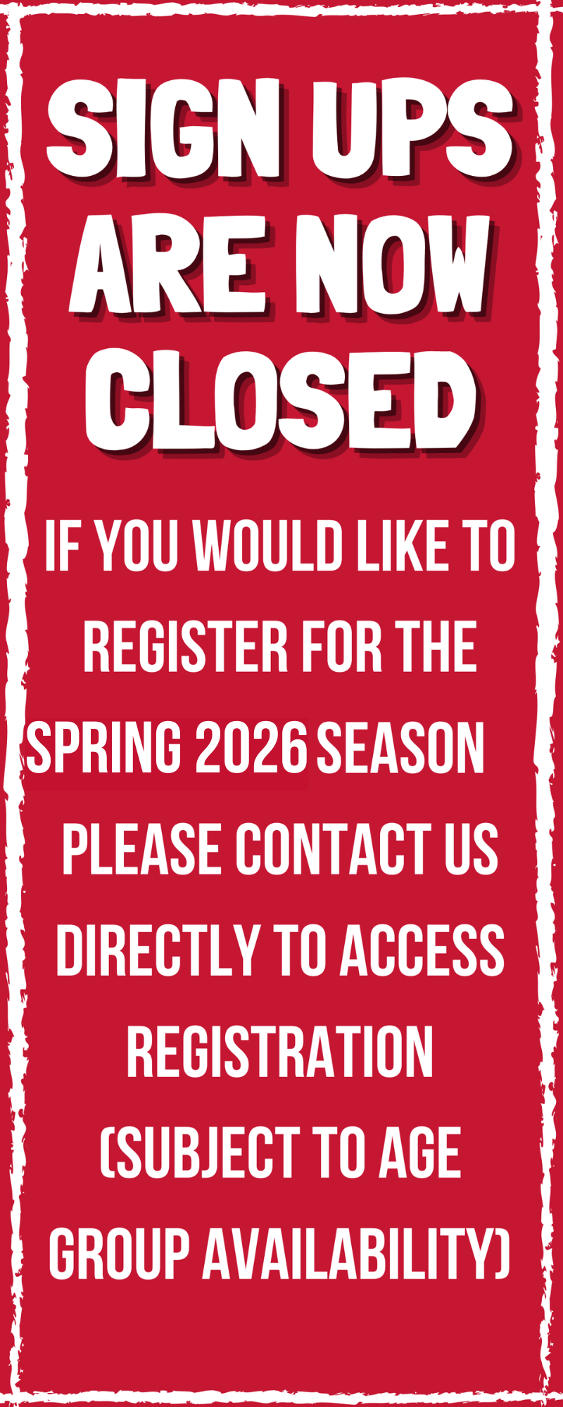 Rec sp 26 closed Info