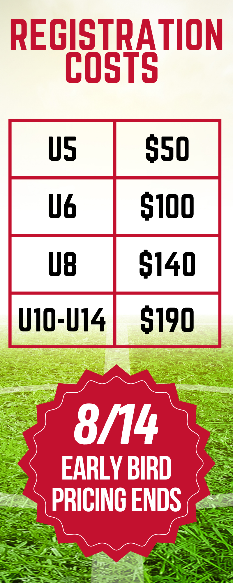 fall 26 pricing